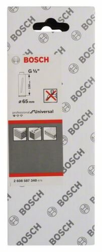 BOSCH Diamantbohrkrone zum Trockenbohren G 1/2" 65 mm, 150 mm, 4 Segmente, 7 mm 2608587340