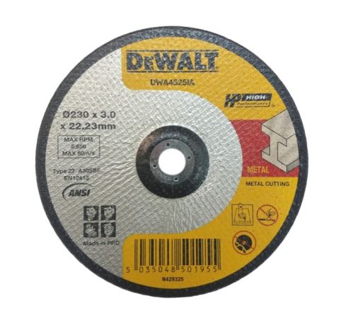 DeWALT Metalltrennscheibe 230 x 22,23 mm DWA4525IA