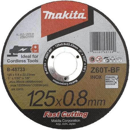 MAKITA Edelstahl-Trennscheibe 125x0,8x22,23 mm B-46953