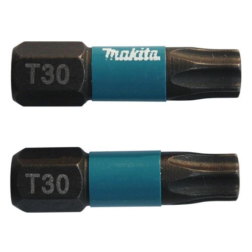 MAKITA Torsionsbit 1/4" IMPACT BLACK T30, 25 mm 2 Stück B-63694