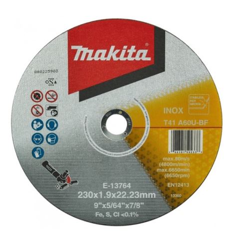 MAKITA Edelstahl-Trennscheibe 230x1,9x22,23 mm E-13764