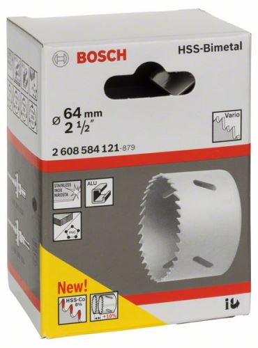 BOSCH HSS-Bimetall-Lochstanze für Standardadapter 64 mm, 2 1/2" 2608584121