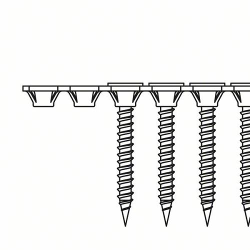 BOSCH Schnellschnittschraube Feingewinde 3,9 x 35 SF; 35 mm (1000 Stück) 2608000552