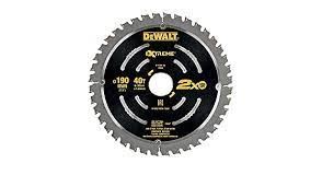 DeWALT Sägeblatt für Holz- und Metallmaterialien 190 x 30 mm, 40 Zähne DT4394