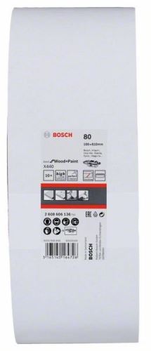 BOSCH 10-teiliges Schleifband-Set X440 100 x 610 mm, 80 2608606136