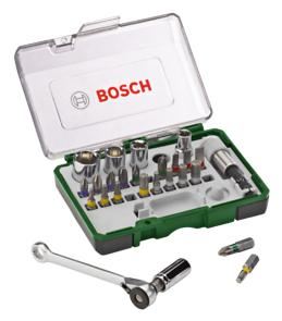 BOSCH 27-teiliges Set mit Ratsche 2607017160