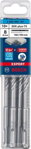 BOSCH EXPERT Bohrer SDS plus-7X, 8x100x165 10 Stück 2608900167