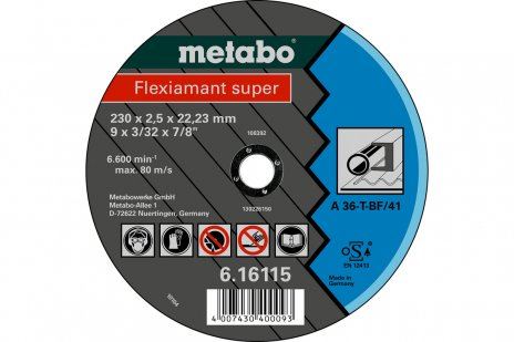 METABO Schleifscheibe Fleximant super 150 x 2,0 x 22,23 Stahl, TF 42 616119000