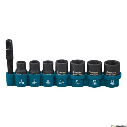 MAKITA Vierkantmuttern-Set 1/4" 8-tlg. E-12289