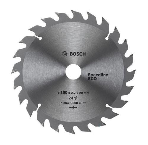 BOSCH Sägeblatt Eco für Holz 160x2,2/1,4x20 24T 2608644373