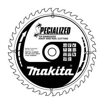 MAKITA Holzsägeblatt SPECIALIZED mit vertieften Zähnen 210x1,9x30 mm 18 Zähne B-09363