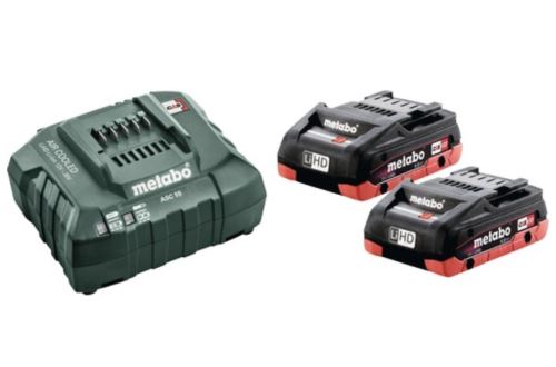 METABO Basisset (Ladegerät + Akkus) 18V / 2 x LiHD 4,0 Ah 685163000