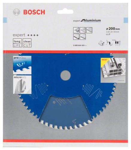 BOSCH Sägeblatt Expert für Aluminium 200 x 30 x 2,8 mm, 60 2608644103