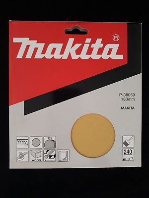 MAKITA Schleifpapier 180 mm K240, 10 Stück P-38059