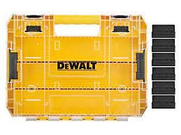 DeWALT Box-Organizer/Set aus großem robusten Koffer (leer) + Trennwände (x6) DT70839