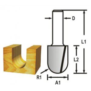 MAKITA Nutfräserschaft 6 mm, 9,5x12,7x44 mm D-47818