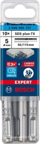 BOSCH EXPERT Bohrer SDS plus-7X, 5x50x115 10 Stück 2608900157