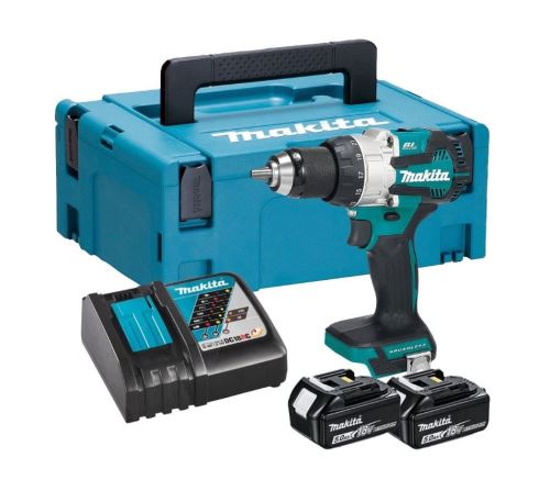 Makita Aku Akku-Schlagschrauber Li-ion LXT 18V 5,0 Ah, Makpac DHP489RTJ