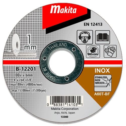 MAKITA Edelstahl-Trennscheibe 100x1,0x16 mm D-65947