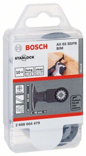 BOSCH RB – 10 Stück AII65 BSPB 40 x 65 mm 2608664479