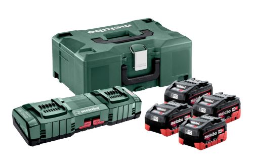 METABO Basisset (Ladegerät + Akkus) 18V / 4x LiHD 8,0 Ah + ASC 145 DUO + Koffer 685135000