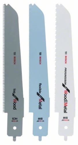 BOSCH Sägeblattsatz für Multifunktionssäge Bosch PFZ 500 E, 3-teilig M 1142 H; M 3456 XF; M 1122 EF 2608656934