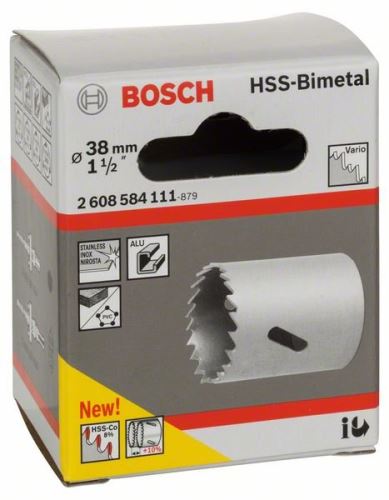 BOSCH HSS-Bimetall-Lochstanze für Standardadapter 38 mm, 1 1/2" 2608584111