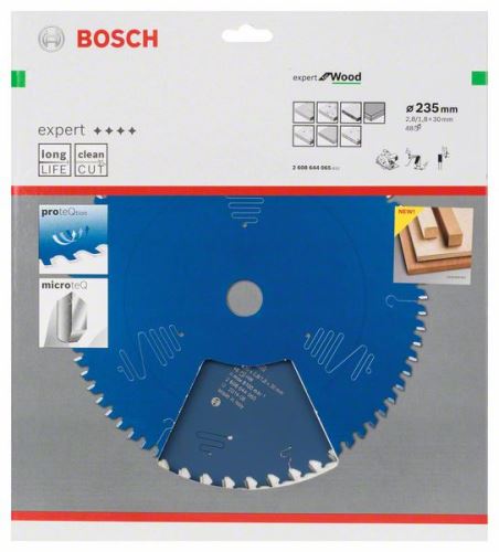 BOSCH Sägeblatt Expert für Holz 235 x 30 x 2,8 mm, 48 2608644065