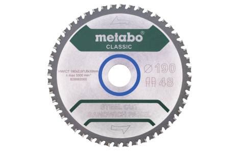 METABO Sägeblatt Classic 190 x 30 mm, 48 Zähne 628682000