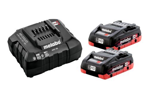 METABO Basisset - 2x LiHD 18V/4Ah Akku + ASC 55 Ladegerät - 685191000