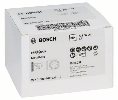 BOSCH Hartmetall-Tauchsägeblatt AIZ 32 AT Metall 40 x 32 mm 2608662035