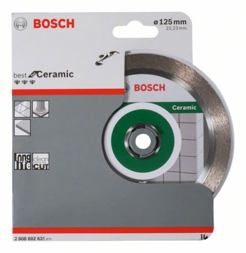 BOSCH Diamant-Trennscheibe Best for Ceramic 125 x 22,23 x 1,8 x 10 mm 2608602631