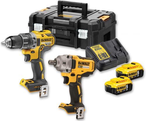 DeWALT Akku-Bohrer + Schraubendreher DCK2077P2T