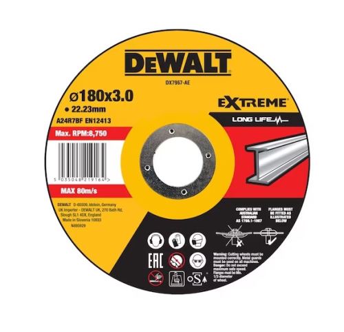 DeWALT Metalltrennscheibe 180 x 3 x 22,23 mm DX7967