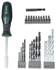 BOSCH 27-teiliges Bohrer- und Schraubendreher-Bit-Set 2607017201