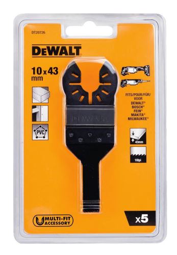 DeWALT Sägeblätter (5 Stück) zum Schneiden von Details 10 x 43 mm (5 x DT20706) DT20726