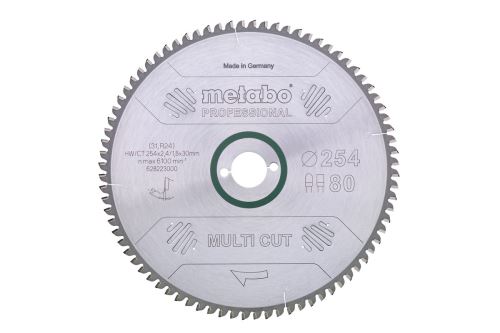 METABO Sägeblatt „MULTI CUT – PROFESSIONAL“, 220 x 30 mm, 80 Zähne, 10° 628084000