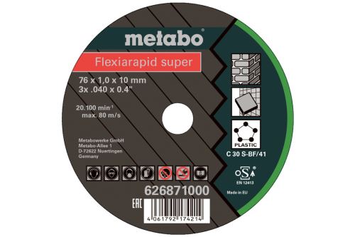 METABO Trennscheibe, Universal (5 Stück) 76x1,0x10mm 626871000