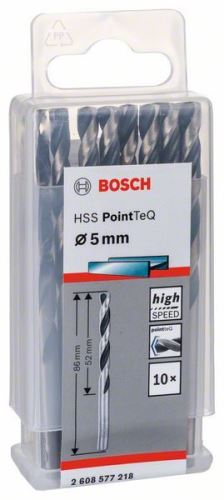 BOSCH Spiralbohrer HSS PointTeQ 5,0 mm 2608577165