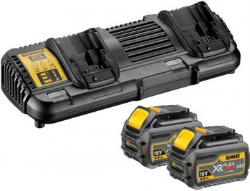 DeWALT Flexvolt Ladegerät + 2x Flexvolt Akku 54 V DCB132T2