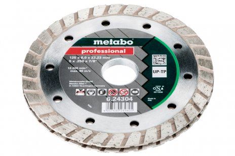 METABO Diamant-Frässcheibe, 125 x 6 x 22,23 mm, „PROFESSIONAL“, „UP-TP“ 624304000