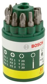 BOSCH 10-teiliger Schraubendreher-Bit-Satz 2607019452