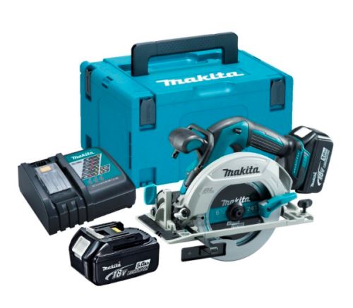 Makita Aku Akku-Kreissäge Li-Ion LXT 18V/5,0Ah, Makpac DHS680RTJ