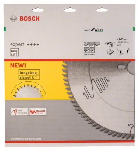 BOSCH Sägeblatt Expert für Holz 300 x 30 x 3,2 mm, 48 2608642508