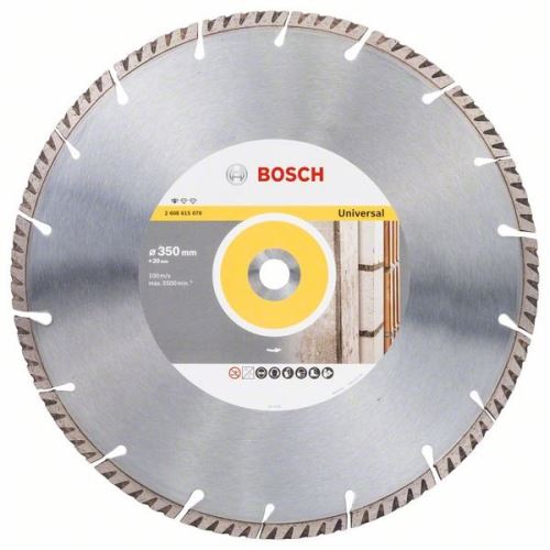 BOSCH Diamanttrennscheibe Standard für Universal 350 × 20 350x20x3,3x10mm 2608615070