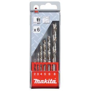 MAKITA Metallbohrer-Set HSS-G 1,5/2/2,5/3/3,2/3,5/4/4,5/5/5,2/5,5/6/6,5 mm, 13-tlg. D-54019