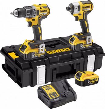 DeWALT Combo Akku-Werkzeugset 18V 3x5,0 Ah DCK266P3