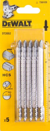 DeWALT Sägeblatt HCS, für Holz, 116 mm (5 Stück) DT2052