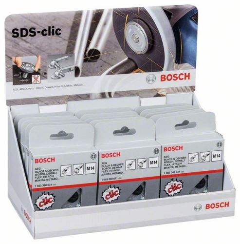 BOSCH SDS-Clic Muttern-Set (15 Stück) 2607019033