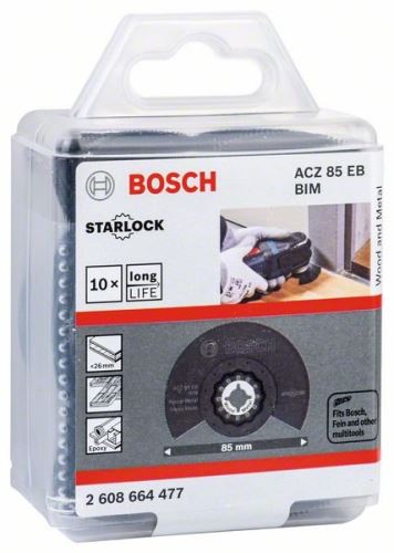 BOSCH RB Segmentsägeblatt - 10 Stück ACZ 85 EB 85 mm 2608664477